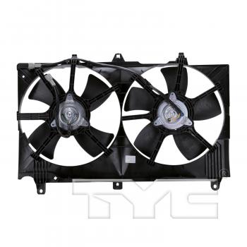 2003 Infiniti G35 Dual Radiator and Condenser Fan Assembly TYC 620980 image 2 of 4