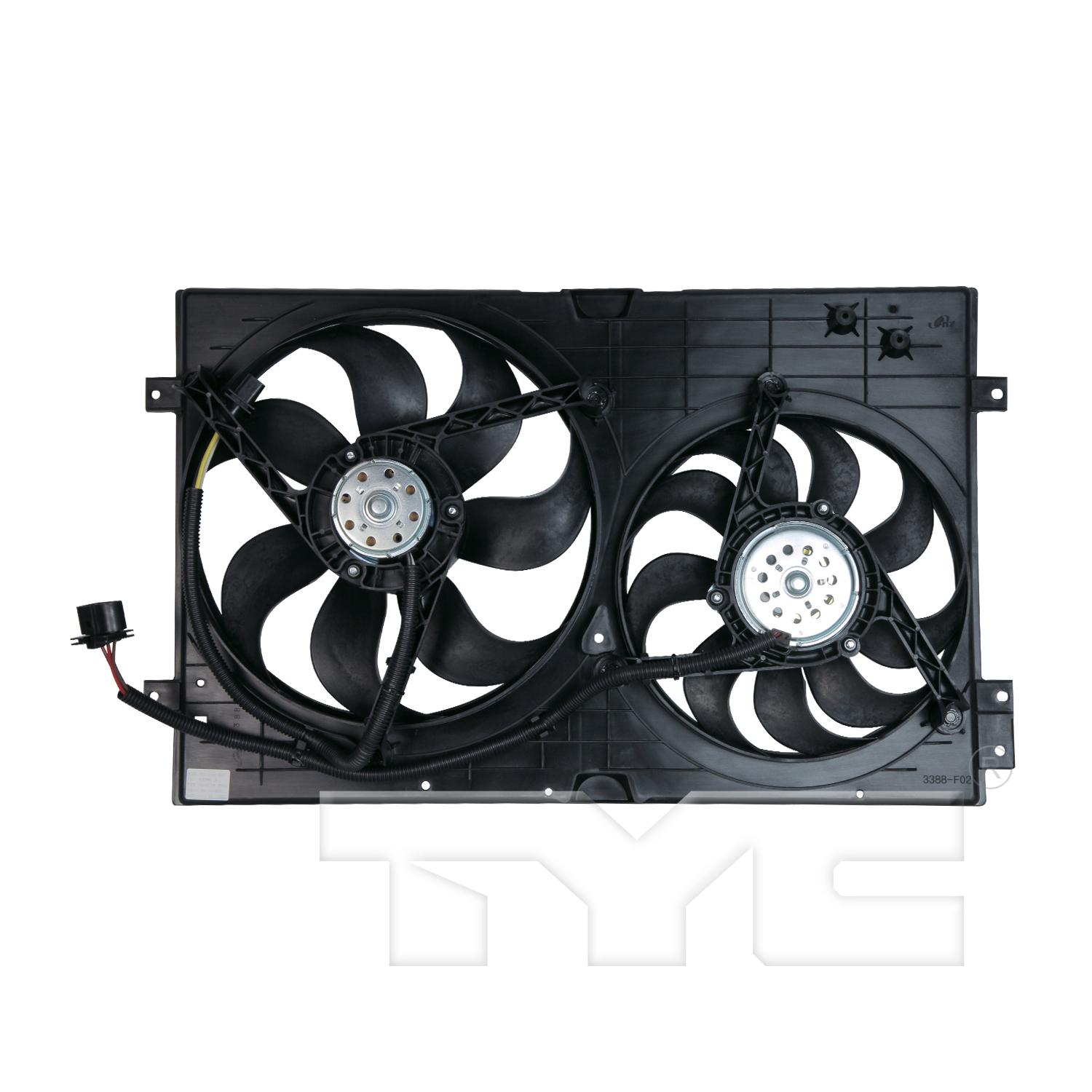 TYC 620990 - Dual Radiator and Condenser Fan Assembly TYC 620990 Dual Radiator and Condenser Fan Assembly product image 2 of 3