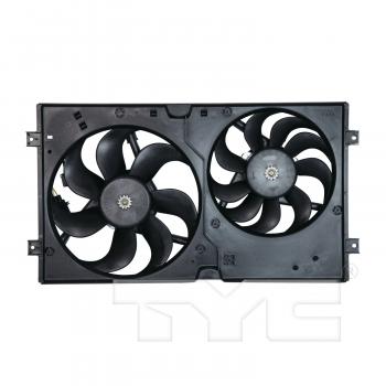 1998 Volkswagen Beetle Dual Radiator and Condenser Fan Assembly TYC 621000 image 1 of 3