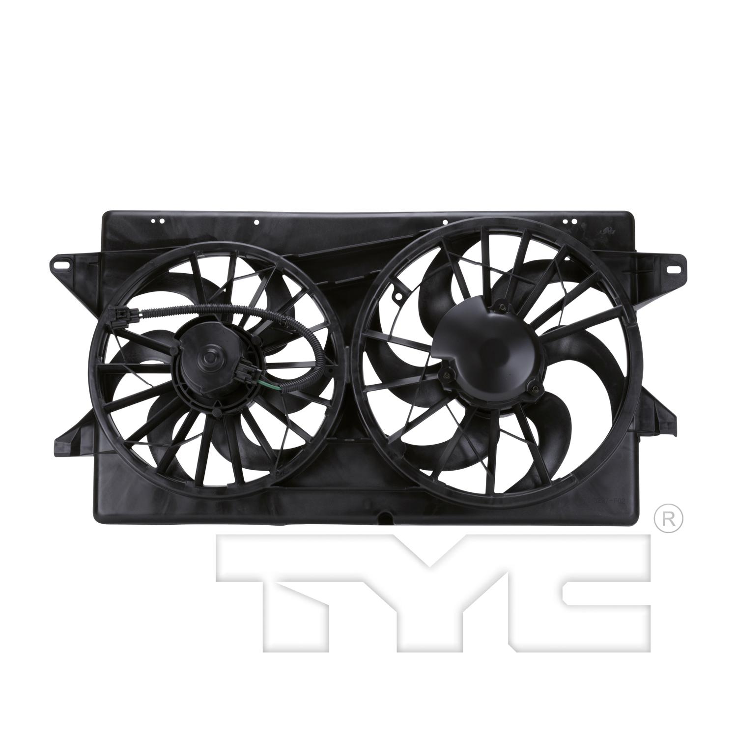 TYC 621010 - Dual Radiator and Condenser Fan Assembly TYC 621010 Dual Radiator and Condenser Fan Assembly product image 2 of 4