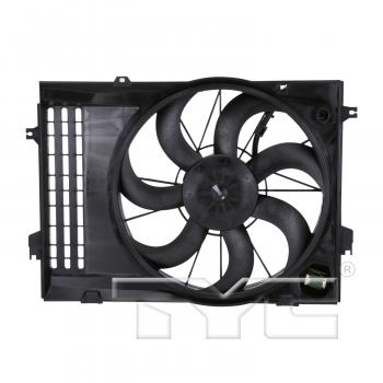 2007 Hyundai Tucson Dual Radiator and Condenser Fan Assembly TYC 621050 image 1 of 3