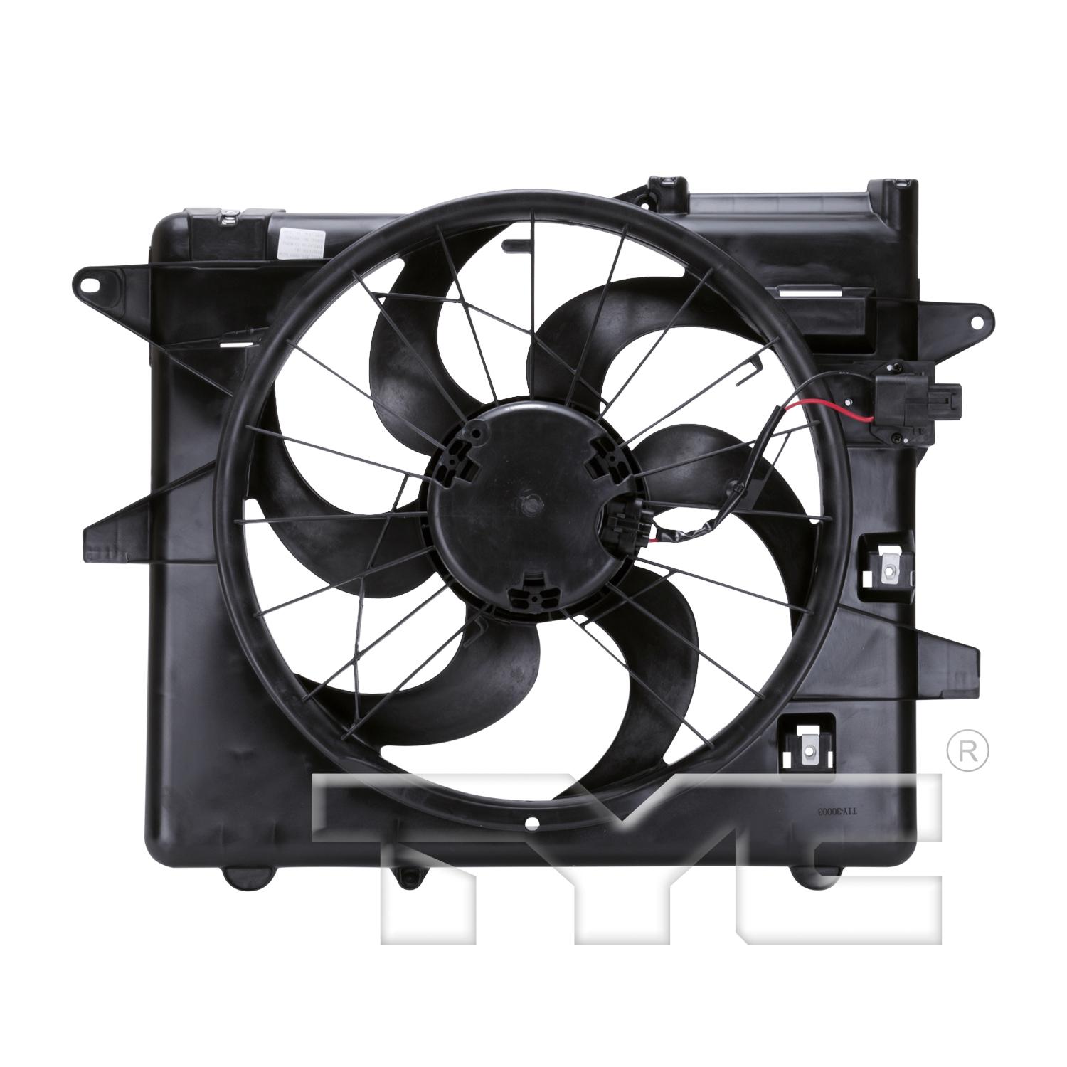 TYC 621070 - Dual Radiator and Condenser Fan Assembly TYC 621070 Dual Radiator and Condenser Fan Assembly product image 2 of 3