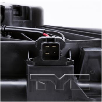 2012 Ford Mustang Dual Radiator and Condenser Fan Assembly TYC 621070 image 3 of 3