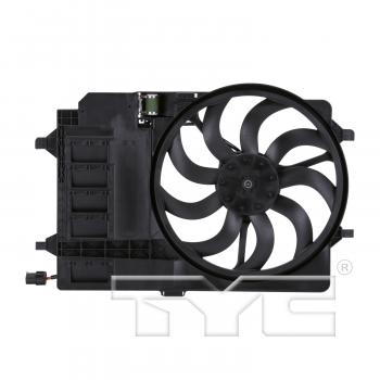 2005 Mini Cooper Dual Radiator and Condenser Fan Assembly TYC 621080 image 1 of 4