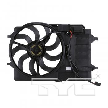 2005 Mini Cooper Dual Radiator and Condenser Fan Assembly TYC 621080 image 2 of 4