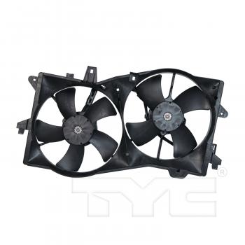 2006 Mazda MPV Dual Radiator and Condenser Fan Assembly TYC 621090 image 1 of 3