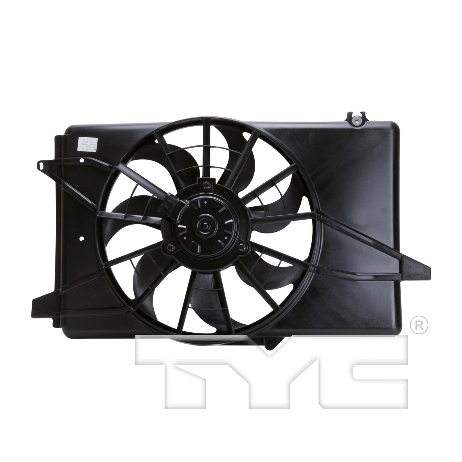 TYC 621120 - Dual Radiator and Condenser Fan Assembly TYC 621120 Dual Radiator and Condenser Fan Assembly product image 2 of 3