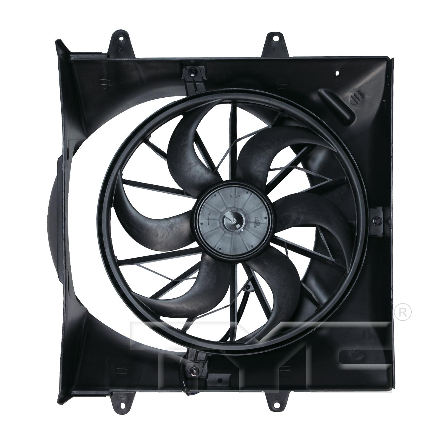 TYC 621130 - Dual Radiator and Condenser Fan Assembly TYC 621130 Dual Radiator and Condenser Fan Assembly product image 1 of 3