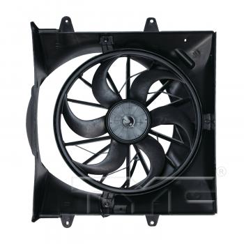 2004 Jeep Grand Cherokee Dual Radiator and Condenser Fan Assembly TYC 621130 image 1 of 3