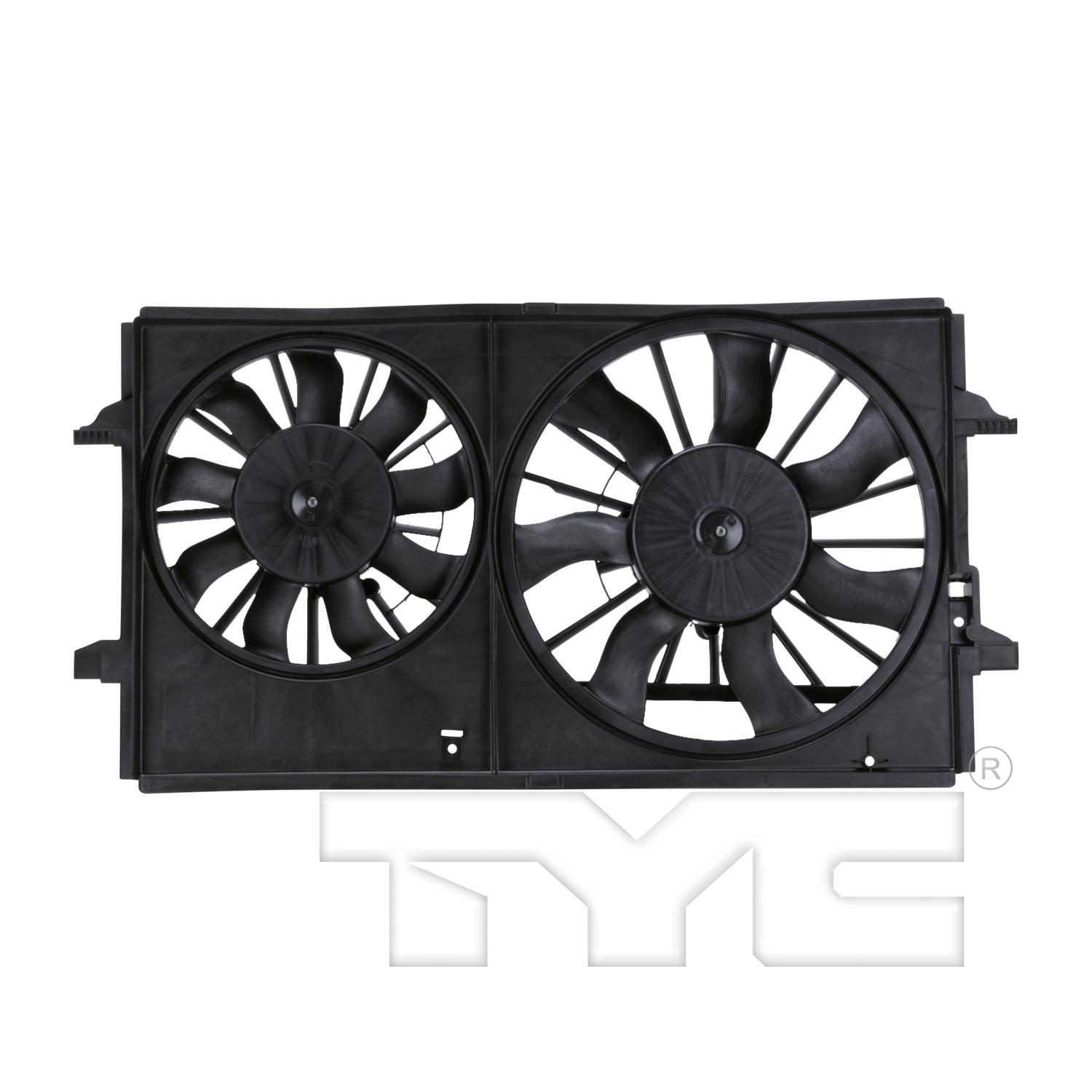 TYC 621150 - Dual Radiator and Condenser Fan Assembly TYC 621150 Dual Radiator and Condenser Fan Assembly product image 1 of 6
