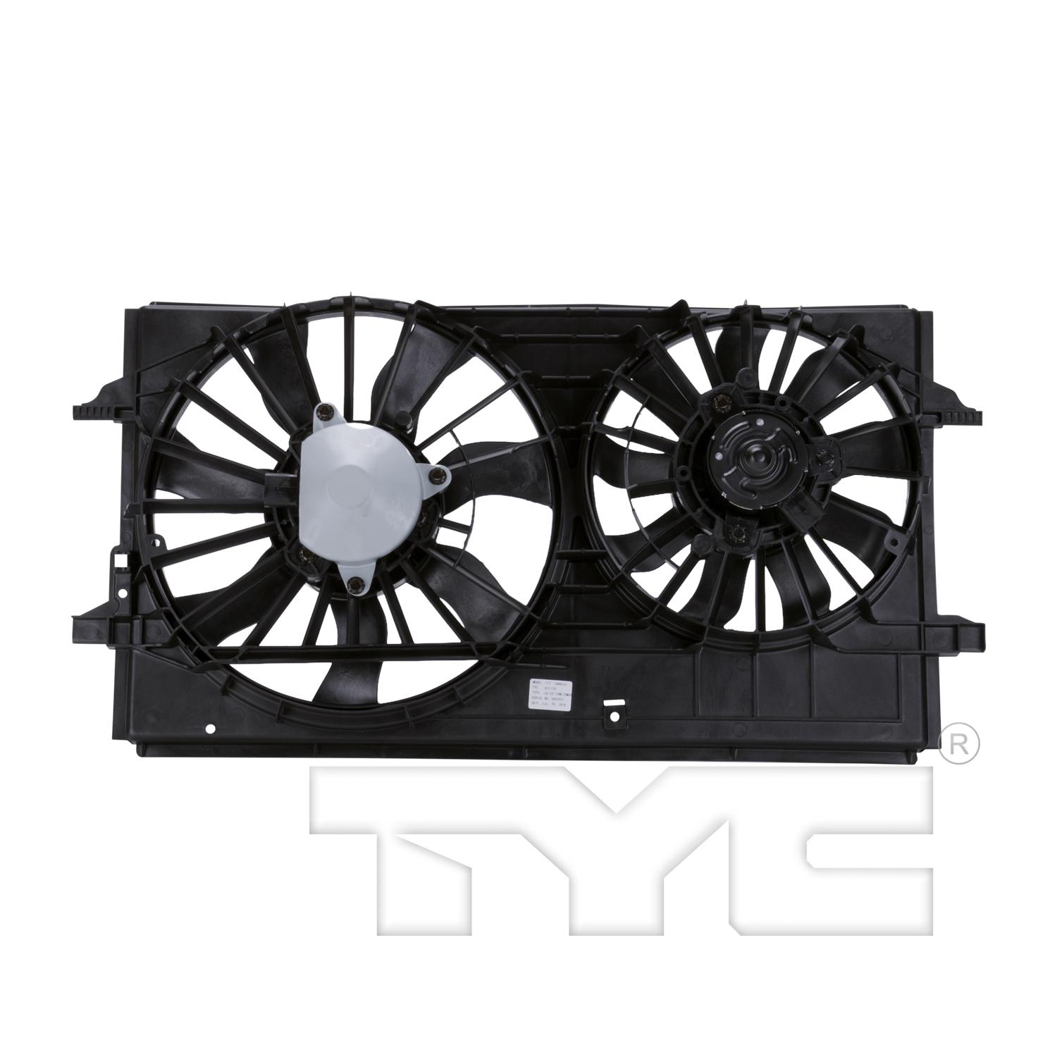 TYC 621150 - Dual Radiator and Condenser Fan Assembly TYC 621150 Dual Radiator and Condenser Fan Assembly product image 2 of 6