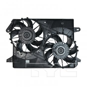 2007 Dodge Magnum Dual Radiator and Condenser Fan Assembly TYC 621160 image 2 of 3
