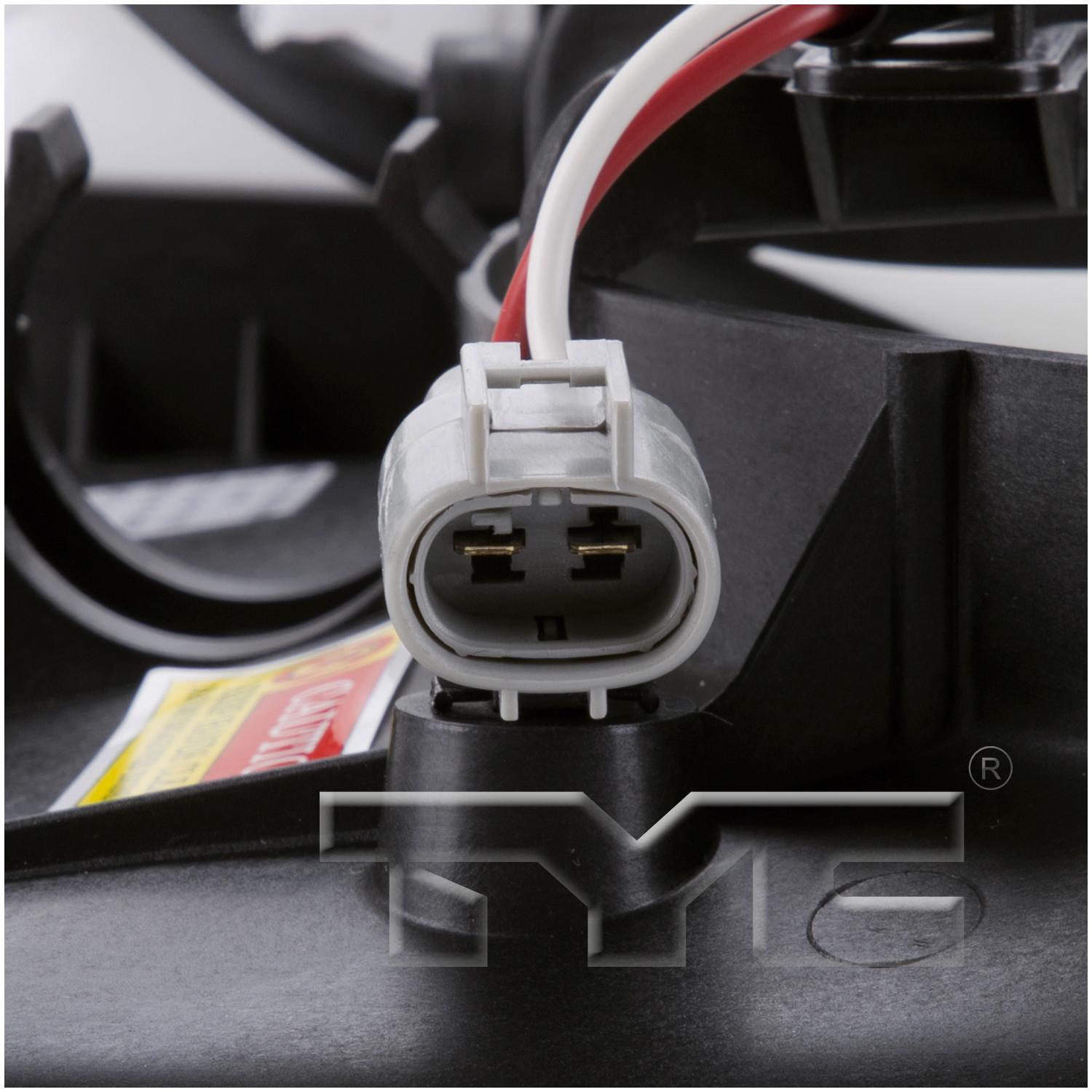 TYC 621190 Dual Radiator and Condenser Fan Assembly product image 3 of 4