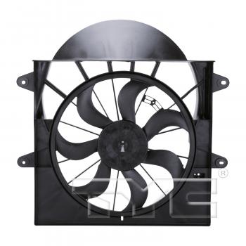 2007 Jeep Grand Cherokee Dual Radiator and Condenser Fan Assembly TYC 621220 image 1 of 3