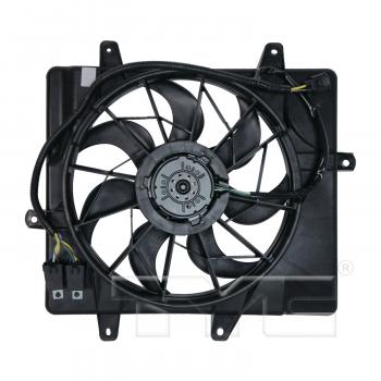 2010 Chrysler PT Cruiser Dual Radiator and Condenser Fan Assembly TYC 621240 image 2 of 3
