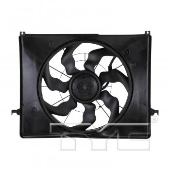 2008 Hyundai Sonata Dual Radiator and Condenser Fan Assembly TYC 621260 image 1 of 3