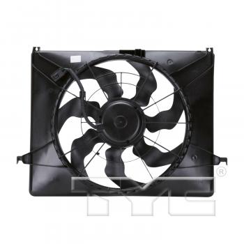 2008 Hyundai Sonata Dual Radiator and Condenser Fan Assembly TYC 621260 image 2 of 3