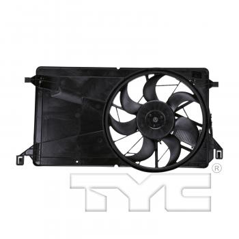 2006 Mazda 3 Dual Radiator and Condenser Fan Assembly TYC 621270 image 1 of 3