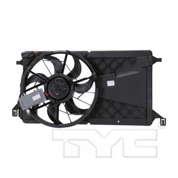 2006 Mazda 3 Dual Radiator and Condenser Fan Assembly TYC 621270 image 2 of 3
