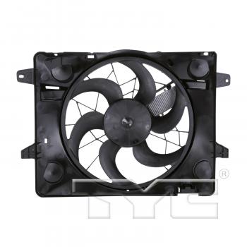 2004 Mercury Marauder Dual Radiator and Condenser Fan Assembly TYC 621290 image 1 of 3