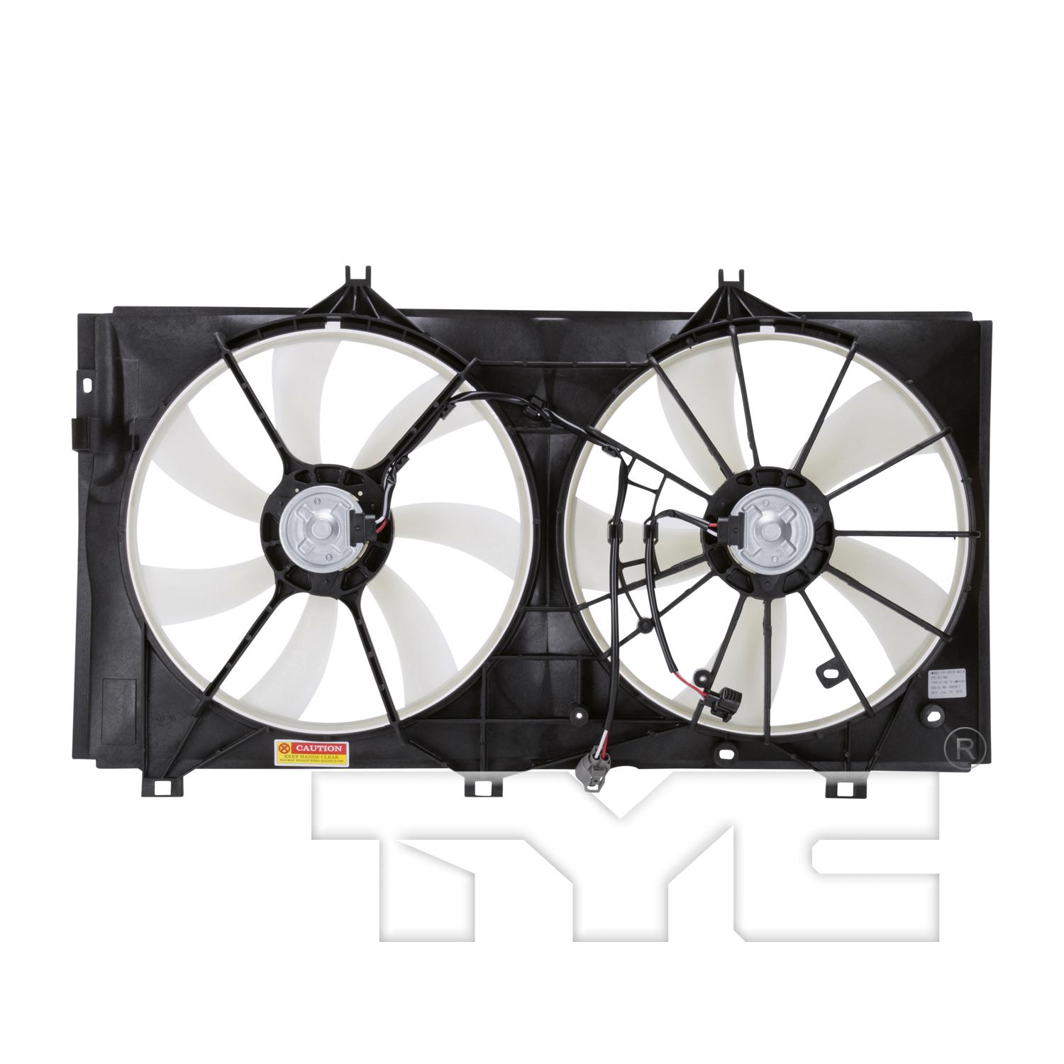 TYC 621300 - Dual Radiator and Condenser Fan Assembly TYC 621300 Dual Radiator and Condenser Fan Assembly product image 2 of 4