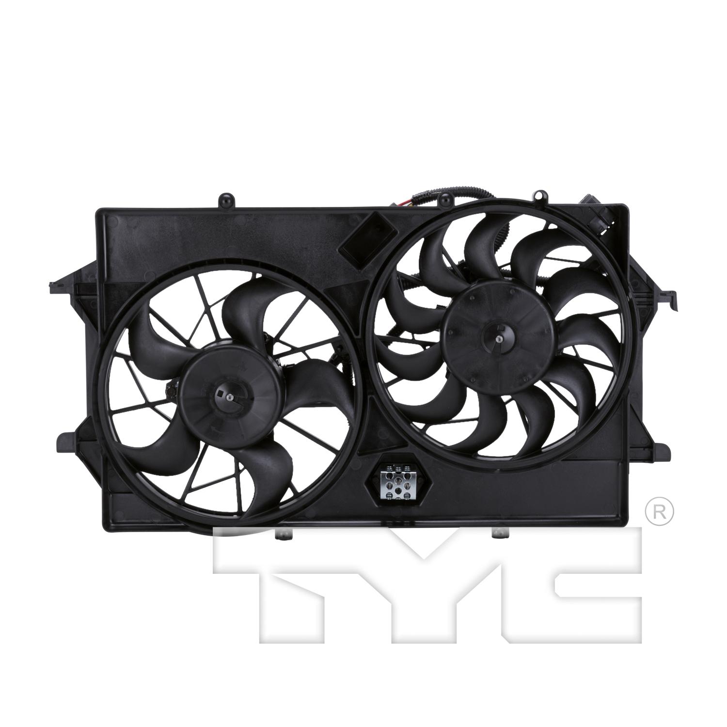 TYC 621310 Dual Radiator and Condenser Fan Assembly product image 1 of 4