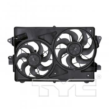 2005 Chevrolet Equinox Dual Radiator and Condenser Fan Assembly TYC 621330 image 1 of 4