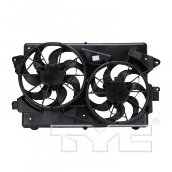 2005 Chevrolet Equinox Dual Radiator and Condenser Fan Assembly TYC 621330 image 2 of 4