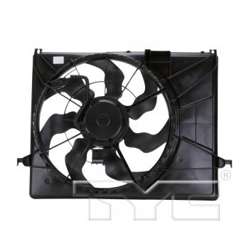 2008 Hyundai Sonata Dual Radiator and Condenser Fan Assembly TYC 621340 image 2 of 3