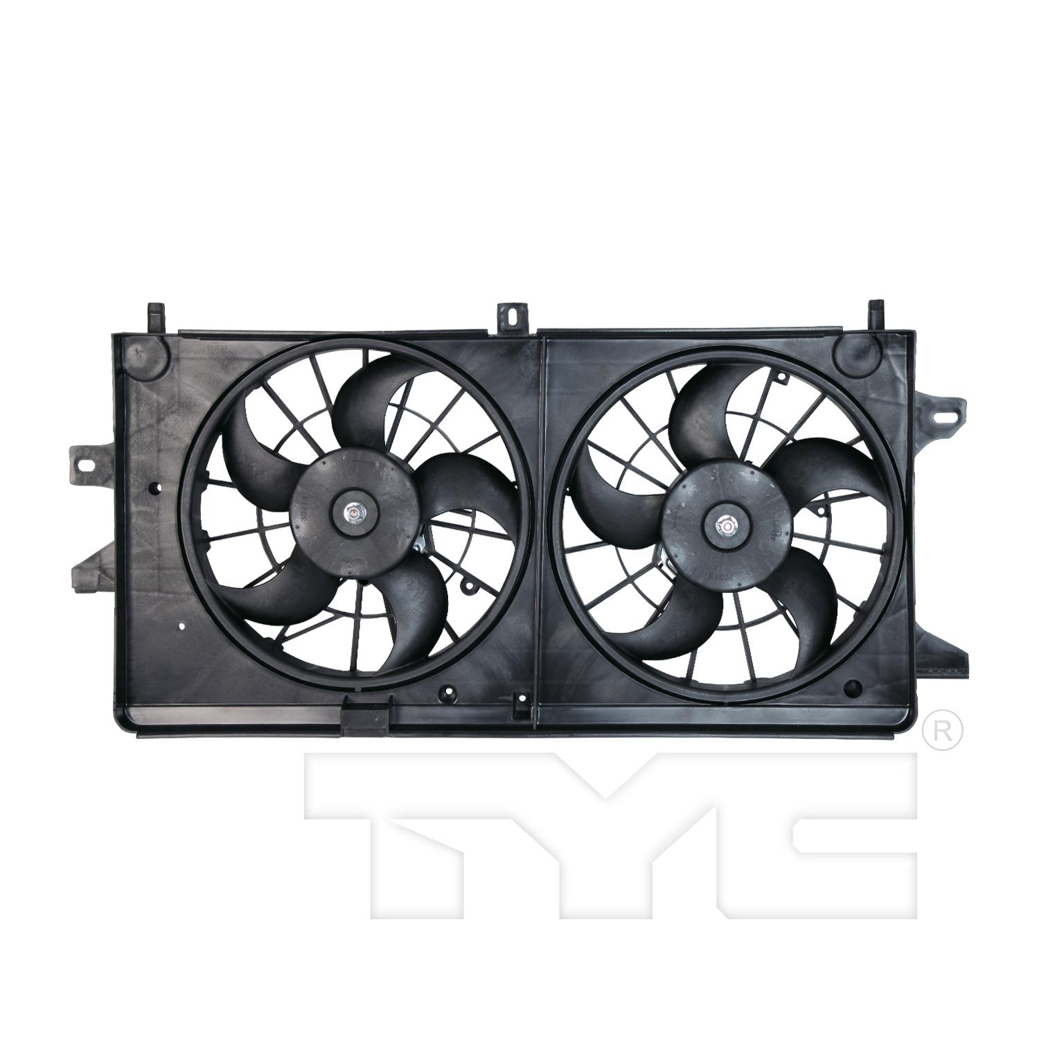 TYC 621360 Dual Radiator and Condenser Fan Assembly product image 1 of 3