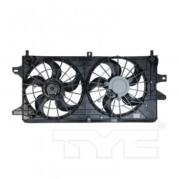2008 Buick Allure Dual Radiator and Condenser Fan Assembly TYC 621360 image 2 of 3