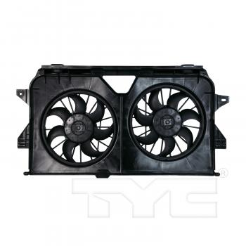 2005 Dodge Caravan Dual Radiator and Condenser Fan Assembly TYC 621370 image 1 of 3