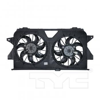 2005 Dodge Caravan Dual Radiator and Condenser Fan Assembly TYC 621370 image 2 of 3