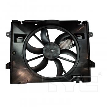 2009 Mercury Grand Marquis Dual Radiator and Condenser Fan Assembly TYC 621380CU image 2 of 3