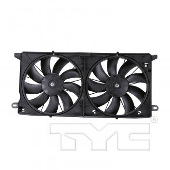 2004 Cadillac DeVille Dual Radiator and Condenser Fan Assembly TYC 621390 image 1 of 4