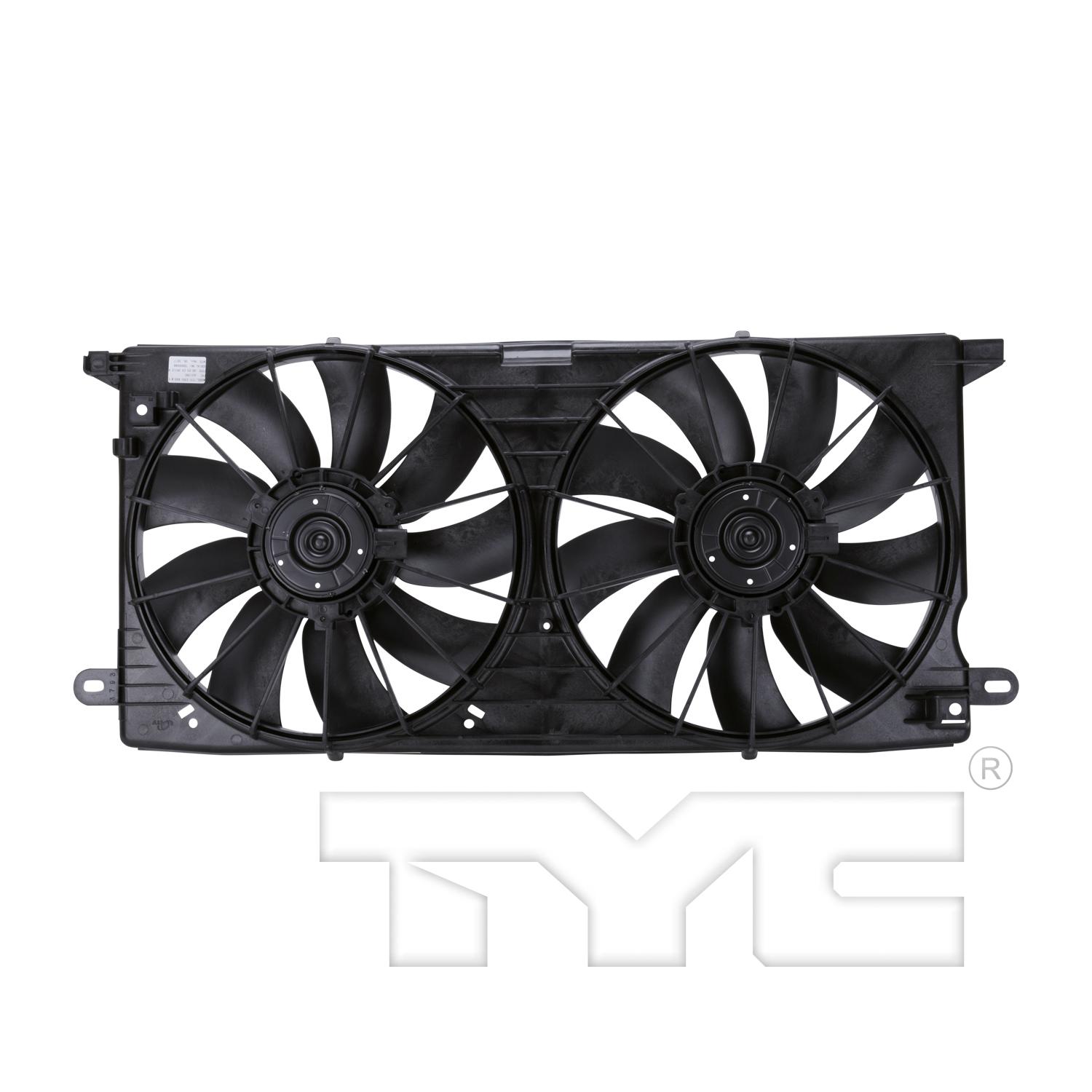 TYC 621390 - Dual Radiator and Condenser Fan Assembly TYC 621390 Dual Radiator and Condenser Fan Assembly product image 2 of 4