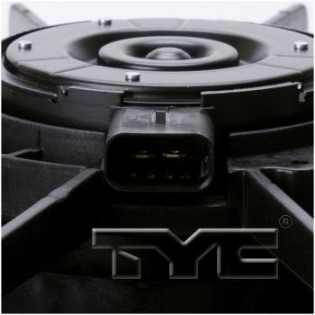 2004 Cadillac DeVille Dual Radiator and Condenser Fan Assembly TYC 621390 image 4 of 4