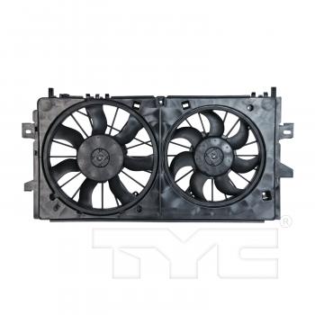 2008 Buick Allure Dual Radiator and Condenser Fan Assembly TYC 621430 image 1 of 3