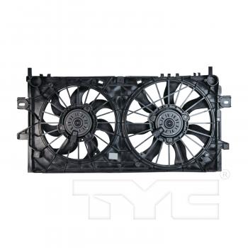 2008 Buick Allure Dual Radiator and Condenser Fan Assembly TYC 621430 image 2 of 3