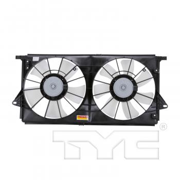 2007 Cadillac DTS Dual Radiator and Condenser Fan Assembly TYC 621440 image 2 of 4