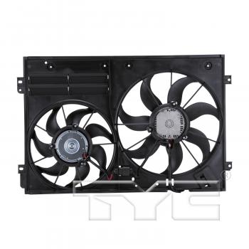 2013 Audi A3 Dual Radiator and Condenser Fan Assembly TYC 621460 image 2 of 4