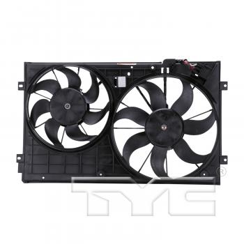 2009 Volkswagen Rabbit Dual Radiator and Condenser Fan Assembly TYC 621490 image 1 of 4