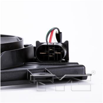 2009 Volkswagen Rabbit Dual Radiator and Condenser Fan Assembly TYC 621490 image 4 of 4