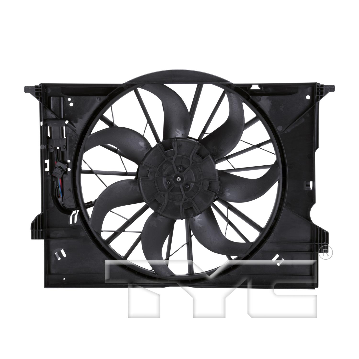 TYC 621510 Dual Radiator and Condenser Fan Assembly product image 2 of 5