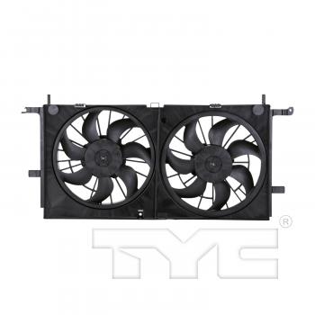 2005 Saturn Relay Dual Radiator and Condenser Fan Assembly TYC 621530 image 1 of 3