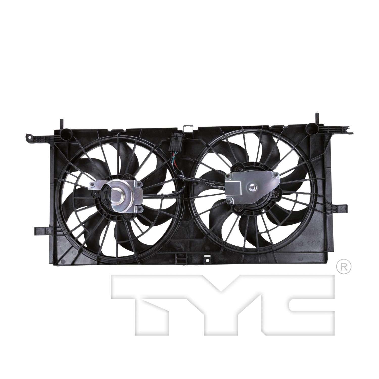 TYC 621530 - Dual Radiator and Condenser Fan Assembly TYC 621530 Dual Radiator and Condenser Fan Assembly product image 2 of 3