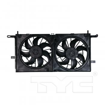 2005 Saturn Relay Dual Radiator and Condenser Fan Assembly TYC 621540 image 1 of 3