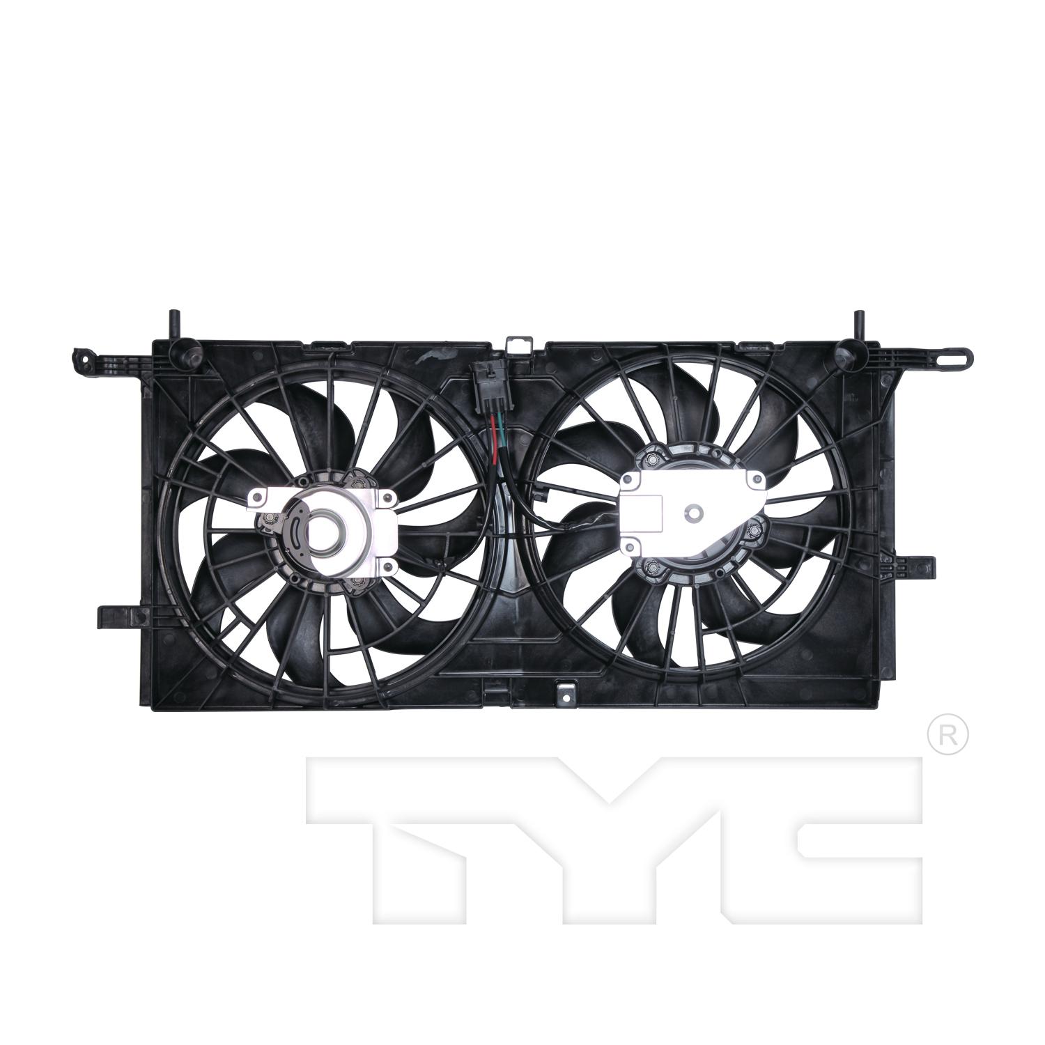 TYC 621540 - Dual Radiator and Condenser Fan Assembly TYC 621540 Dual Radiator and Condenser Fan Assembly product image 2 of 3