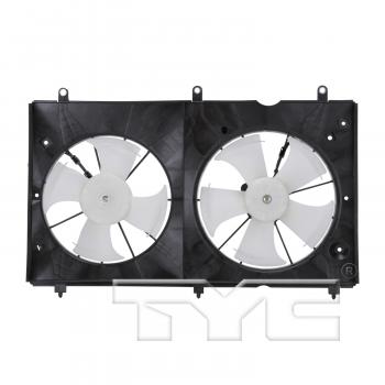 2007 Honda Accord Dual Radiator and Condenser Fan Assembly TYC 621580 image 1 of 4