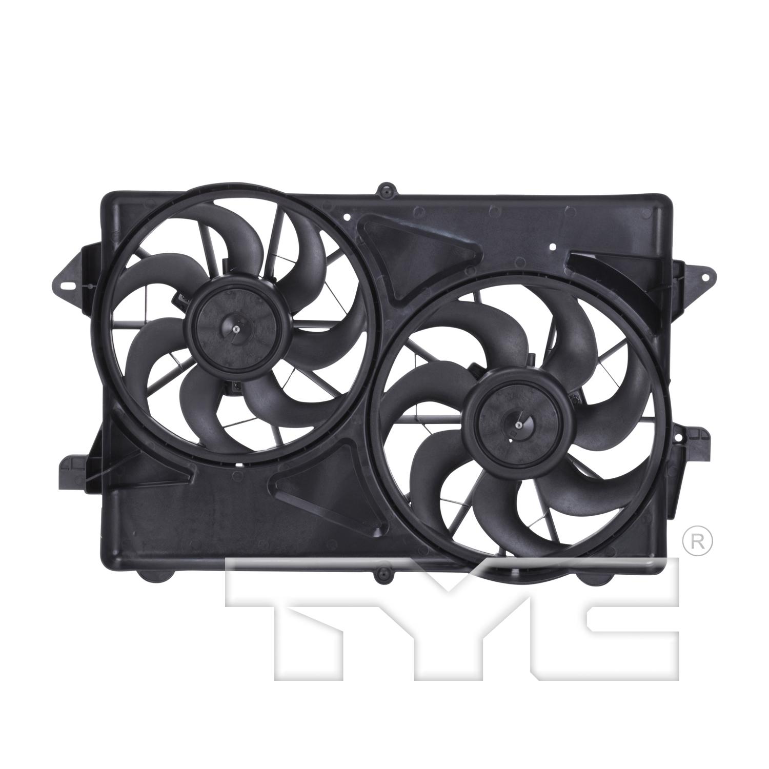 TYC 621610 - Dual Radiator and Condenser Fan Assembly TYC 621610 Dual Radiator and Condenser Fan Assembly product image 1 of 4